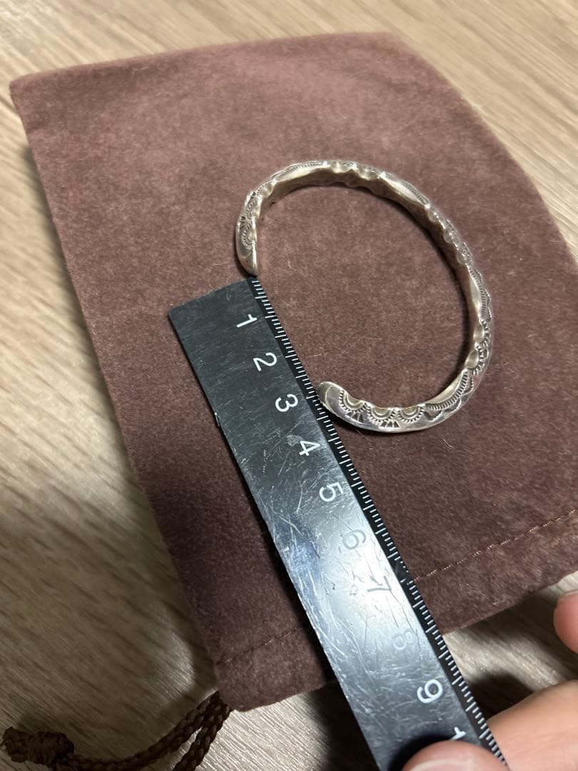 Ray Adakai バングル　ジグザグ　インディアンジュエリー　レイアダカイ