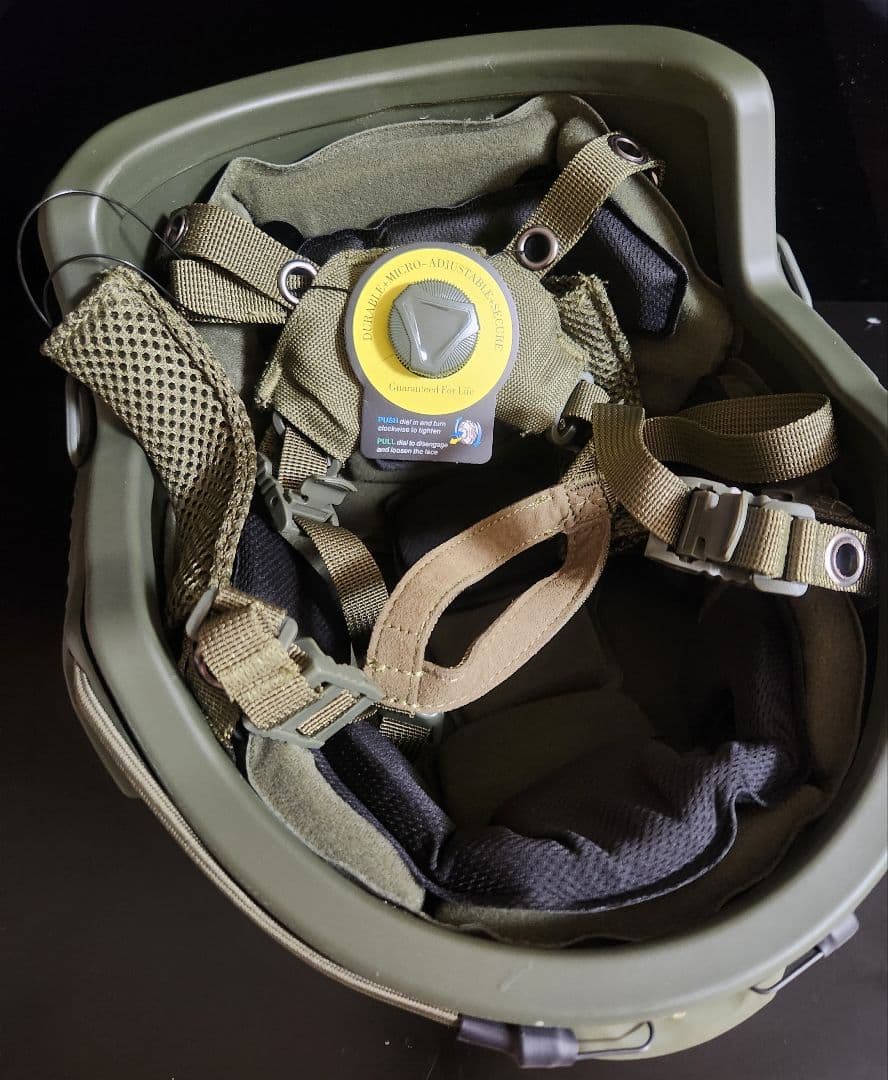 NIJ-Ⅲa 実物 防弾ヘルメット 55㎝～62㎝ /OD、 FAST OPS