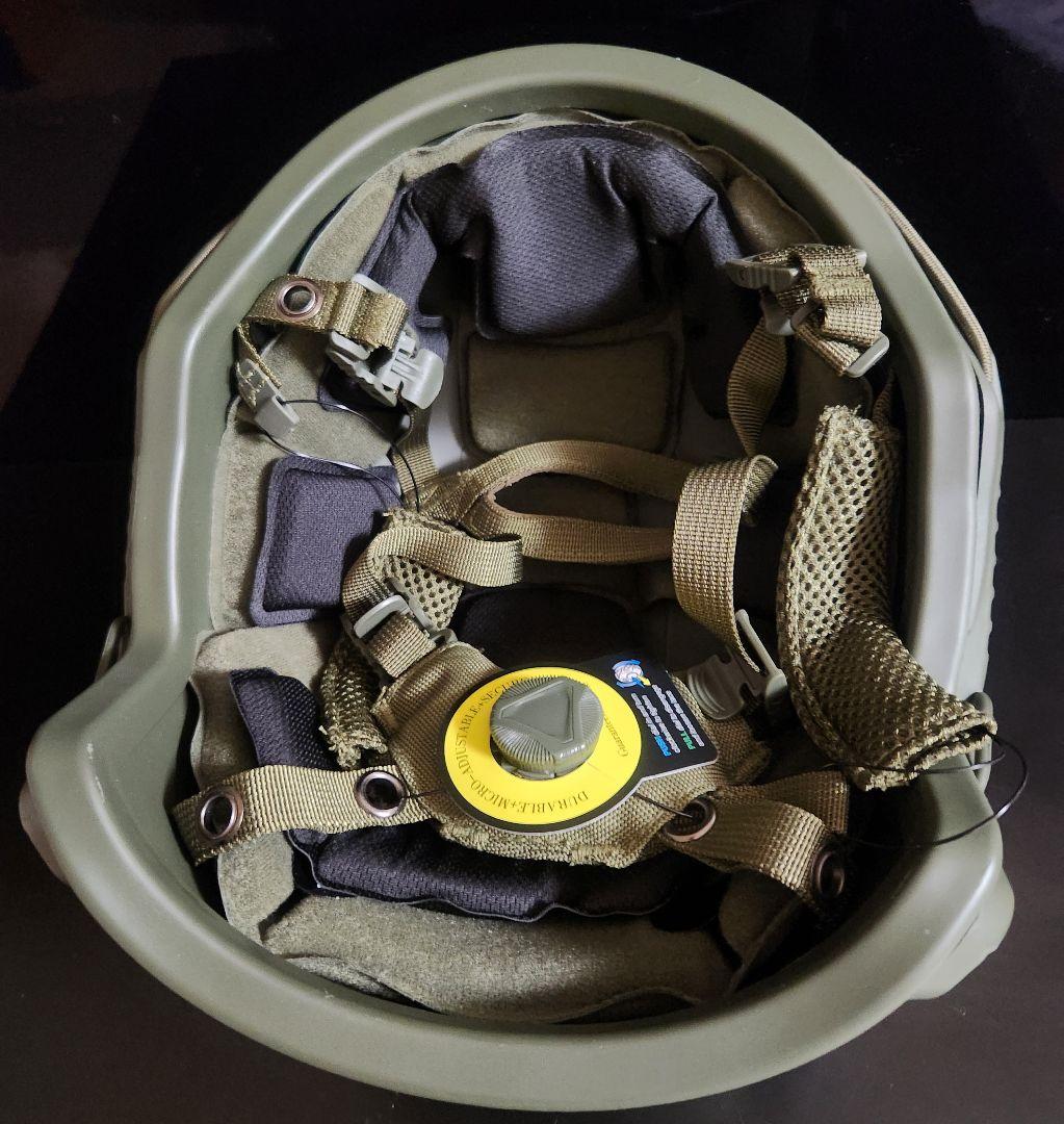 NIJ-Ⅲa 実物 防弾ヘルメット 55㎝～62㎝ /OD、 FAST OPS