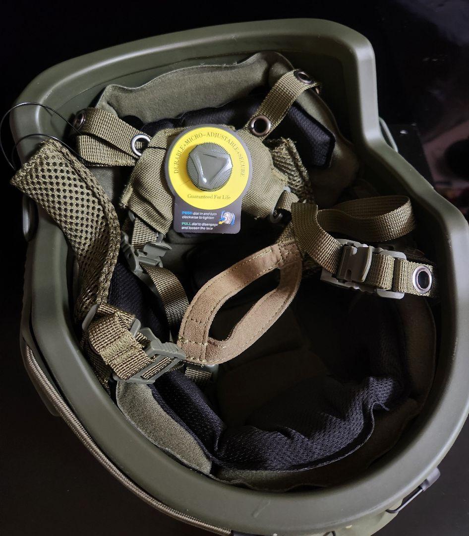 NIJ-Ⅲa 実物 防弾ヘルメット 55㎝～62㎝ /OD、 FAST OPS