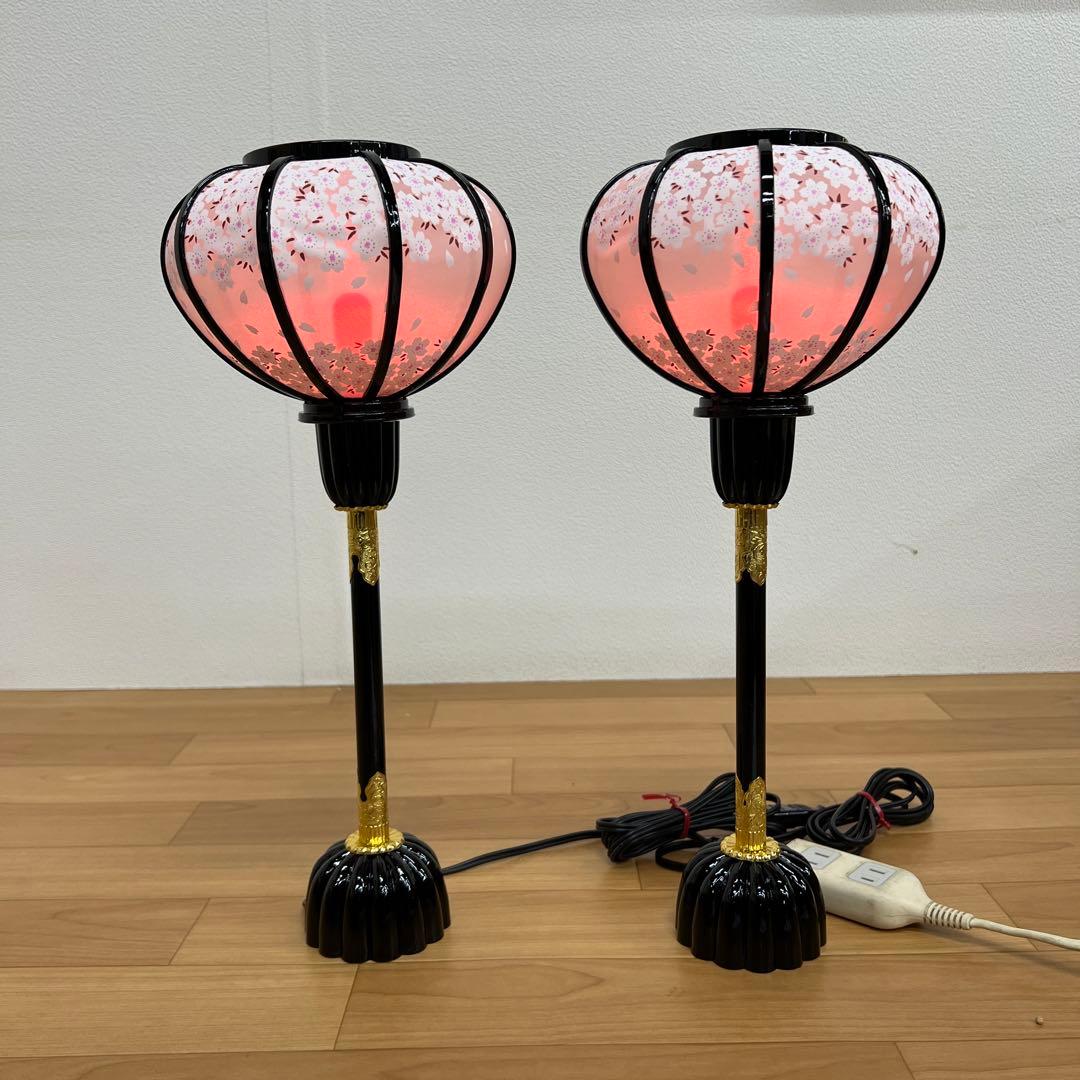 雛人形　桃の節句　ぼんぼり大菊灯