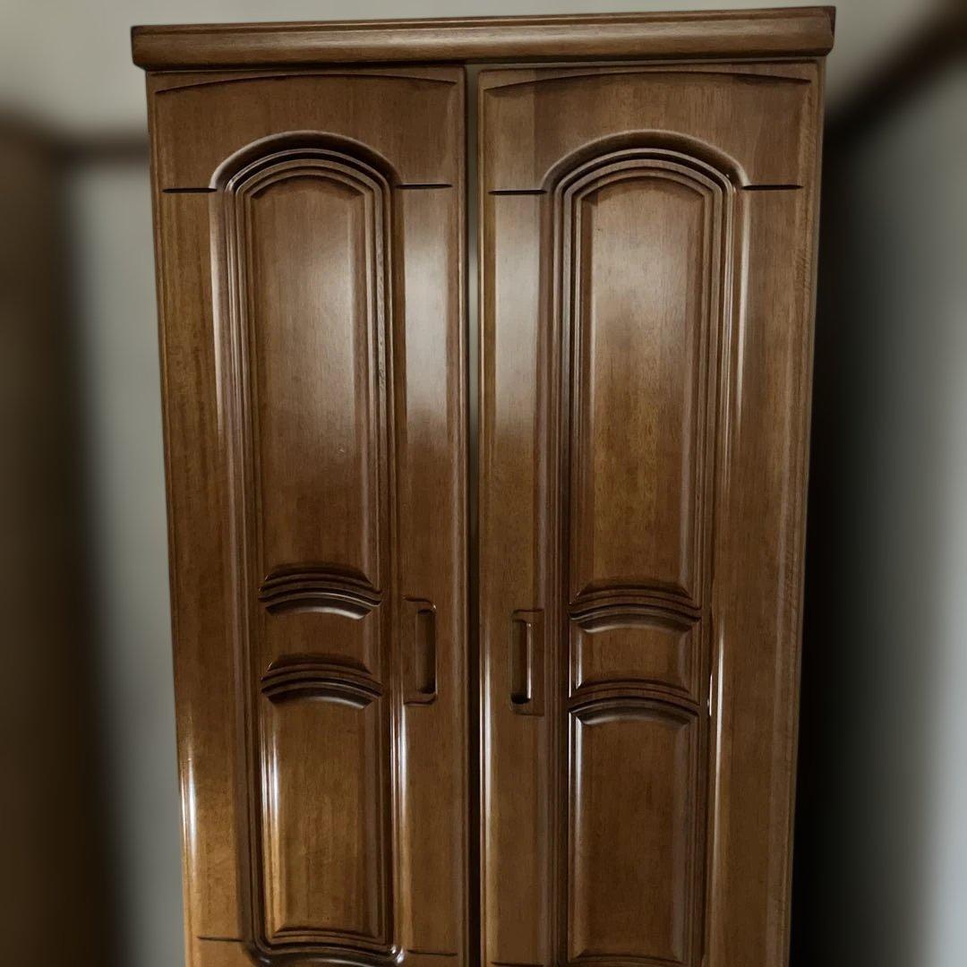 ワードローブ　洋服ダンス　ミラー付き　レトロ