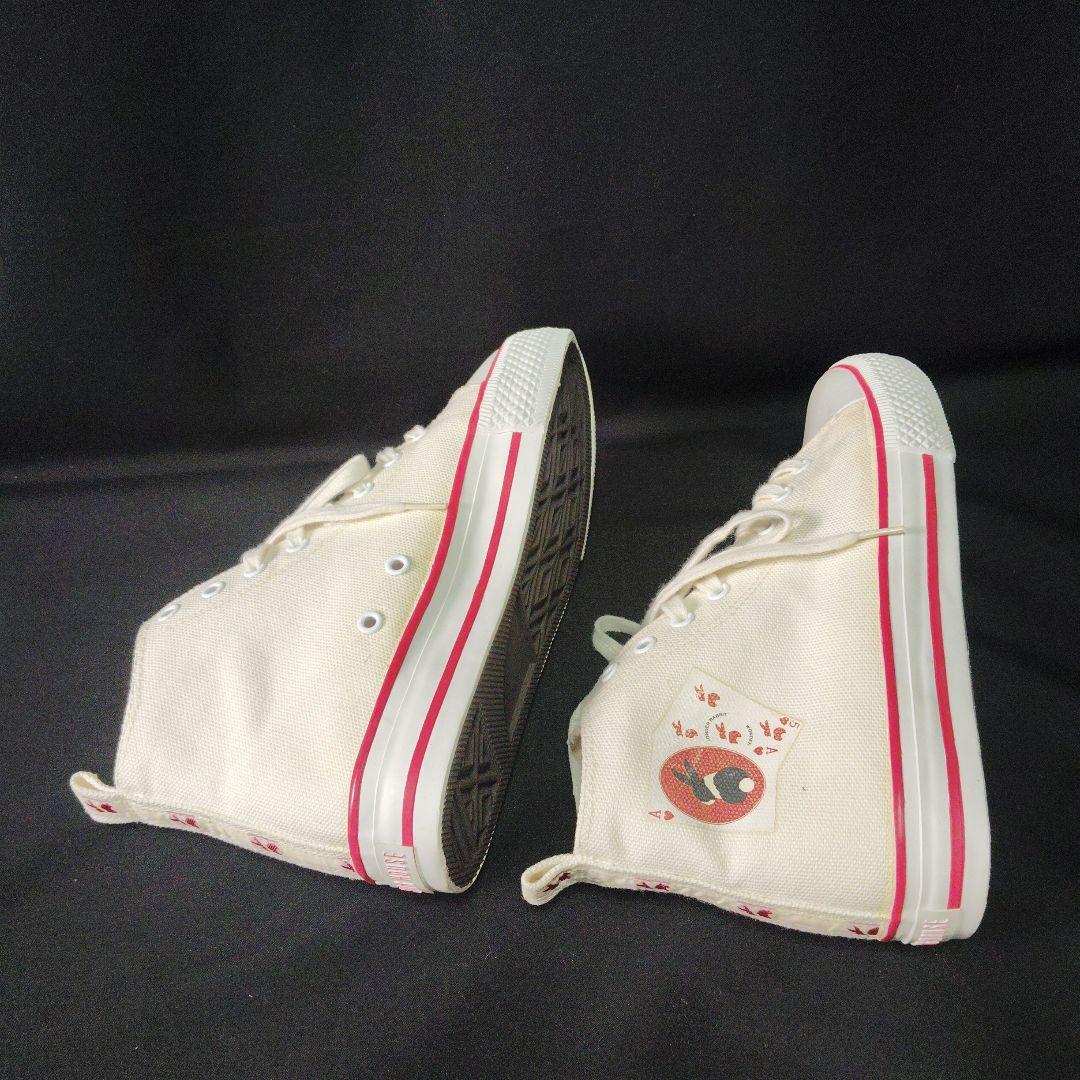 ピンクハウス　ハイカットスニーカー　レディース　白　うさぎ　トランプ柄　L