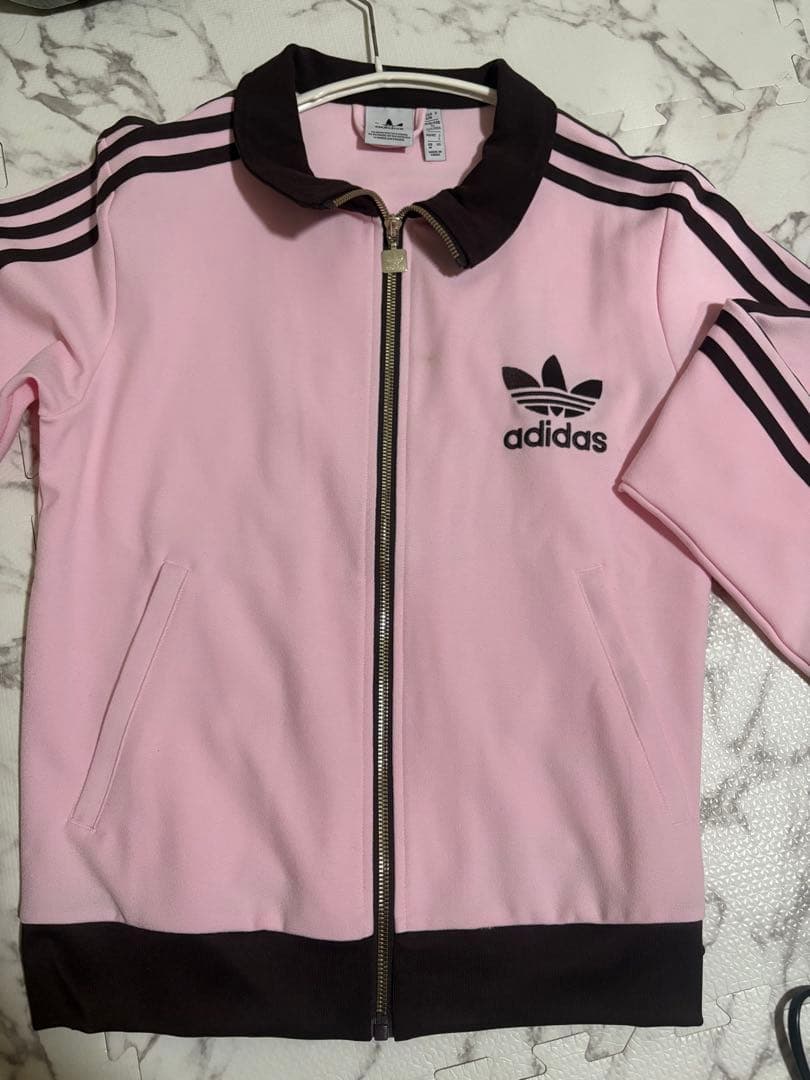 adidas ベッケンバウアー　トラックジャケット ピンクブラウン　M