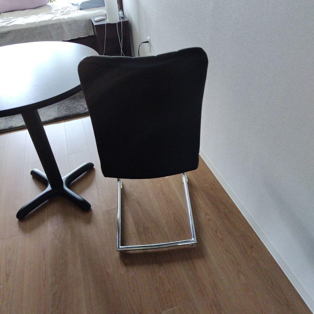 東京インテリア家具購入＊おしゃれ黒皮　椅子　イス　椅子