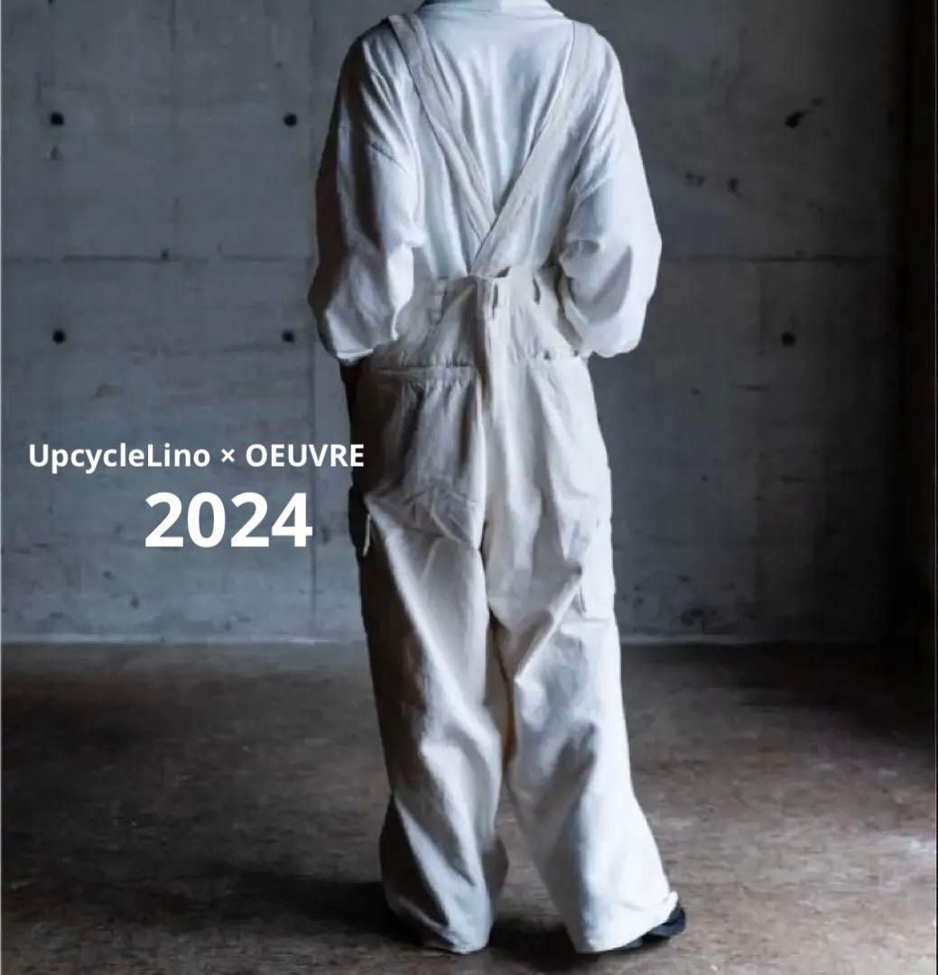 2024 UpcycleLino × OEUVRE チノサスペンダーパンツ