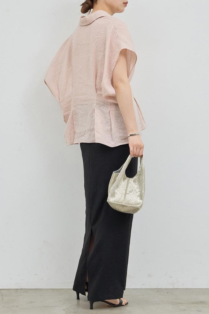 【GALLARDA GALANTE】ハーフスリーブウエストシェイプシャツ