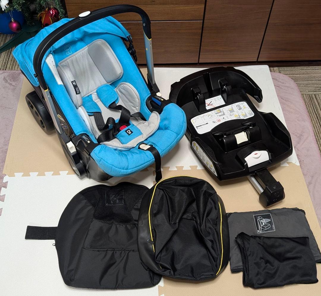 doona ドゥーナ ベビーカー ブルー ISO-FIX有り