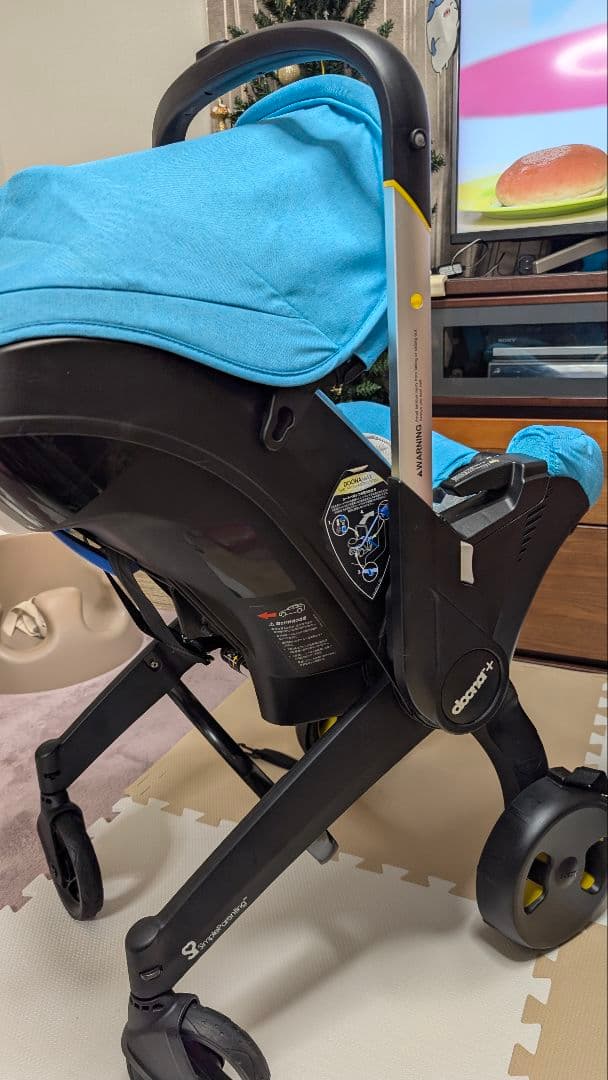 doona ドゥーナ ベビーカー ブルー ISO-FIX有り