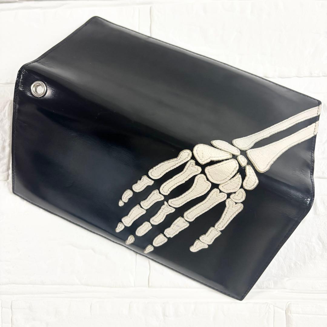 【希少】UNDERCOVERISM スカルハンド 長財布 ブラック レザー