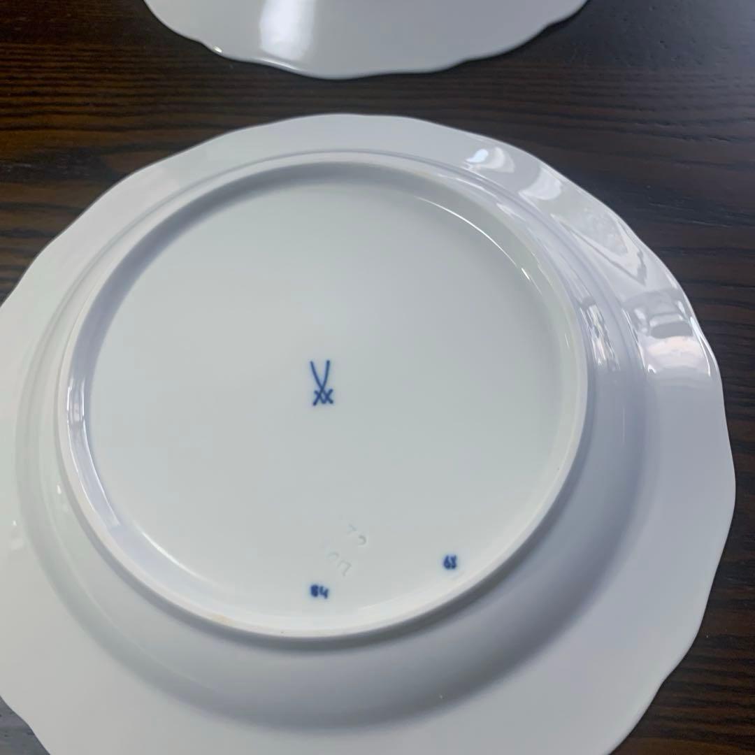 未使用保管品☆マイセン ブルーオニオン20cmプレート2枚一級品