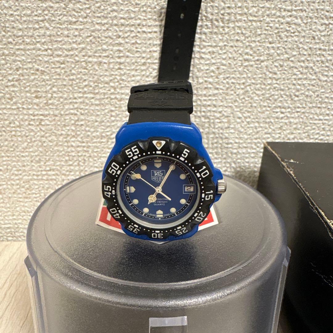 【希少カラー】TAG HEUER フォーミュラ1 青×黒 説明書付き