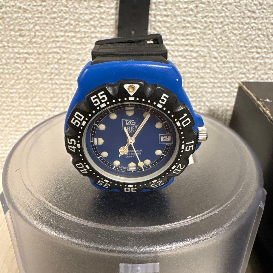 【希少カラー】TAG HEUER フォーミュラ1 青×黒 説明書付き