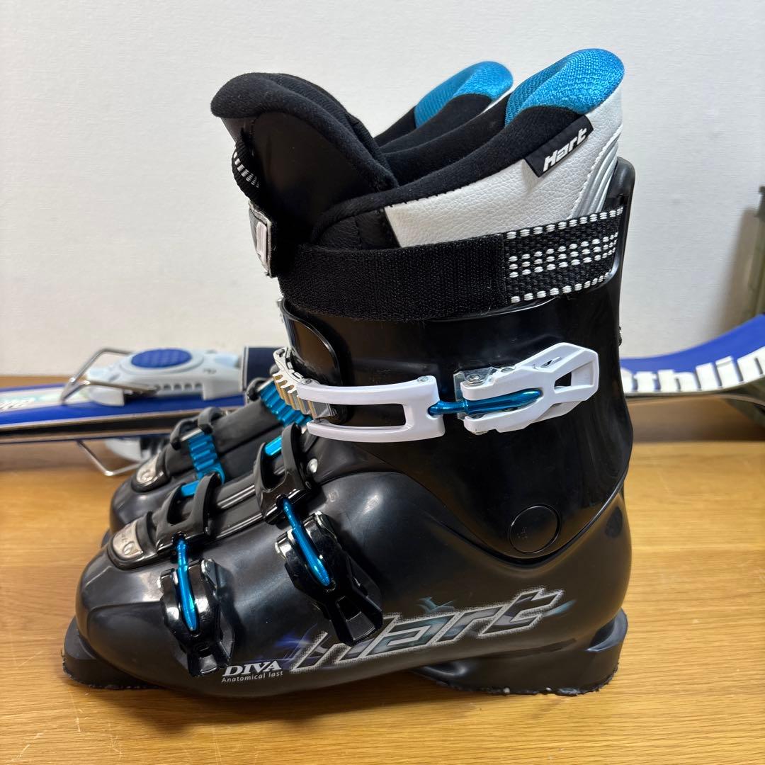 メンズ　ショートスキー　ファンスキーセット　27 -27.5 cmブーツ付