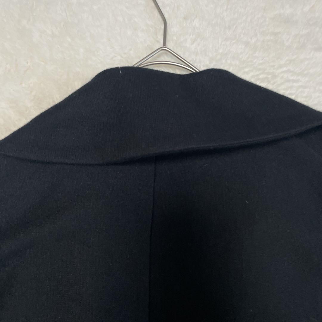 Y’s ヨウジヤマモト 変形デザイン ロングコート ストール風襟 ブラックウール