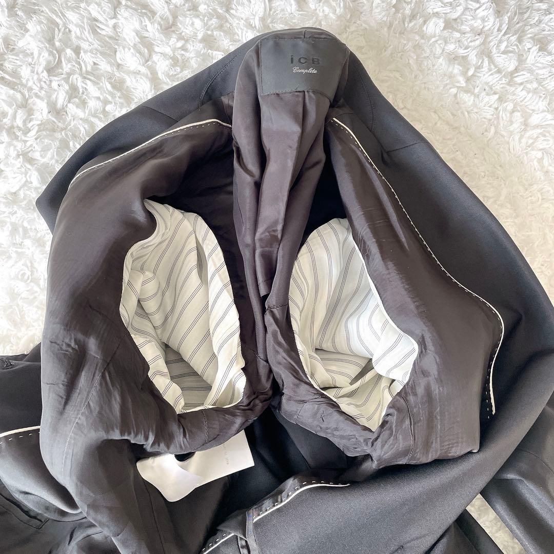 ICB アイシービー⭐️パンツ セットアップ スーツ 黒ブラックビジネス44 42
