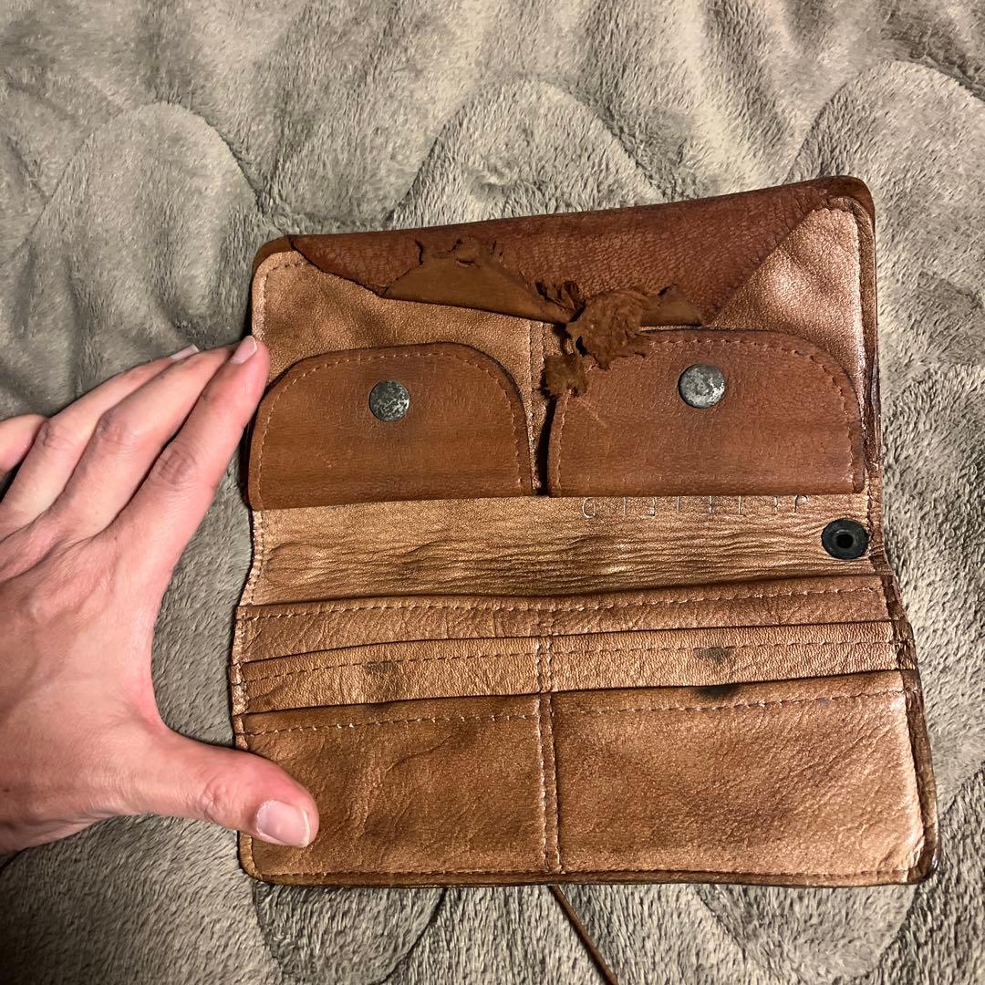 J. Augur レザー長財布 ブラウン