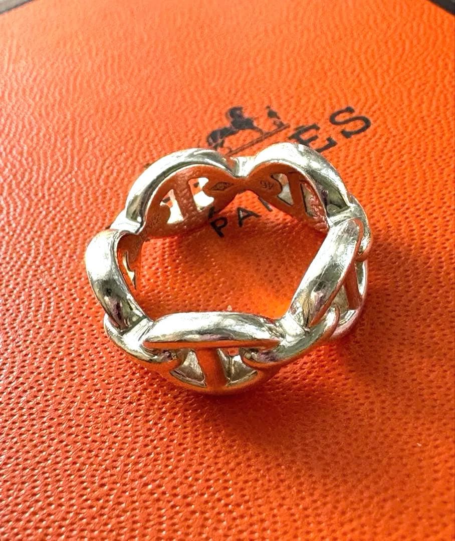 美品　HERMÈS エルメス リング シェーヌダンクル アンシェネ 46