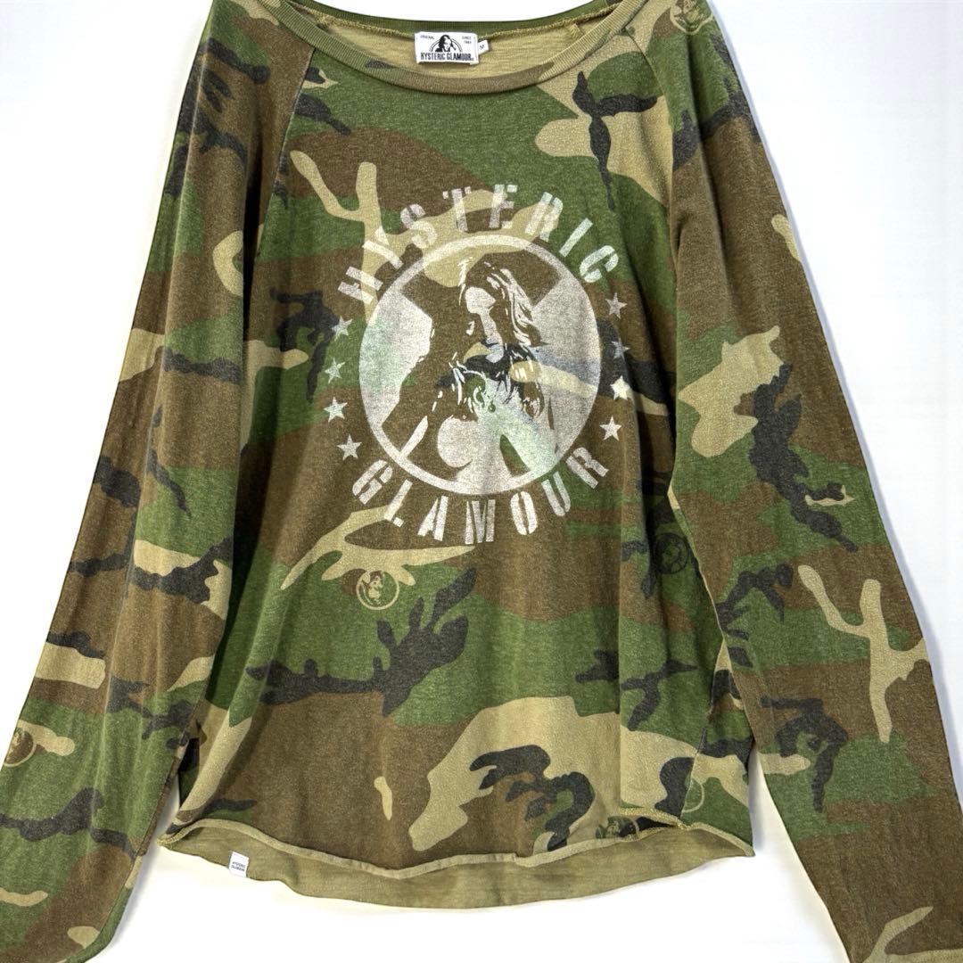 Y2K hysteric glamour archive カモフラ　ロンT 迷彩