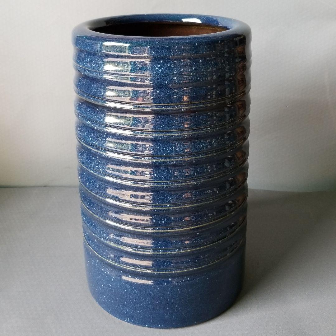 信楽焼　傘立て  生子釉 高さ４０cm