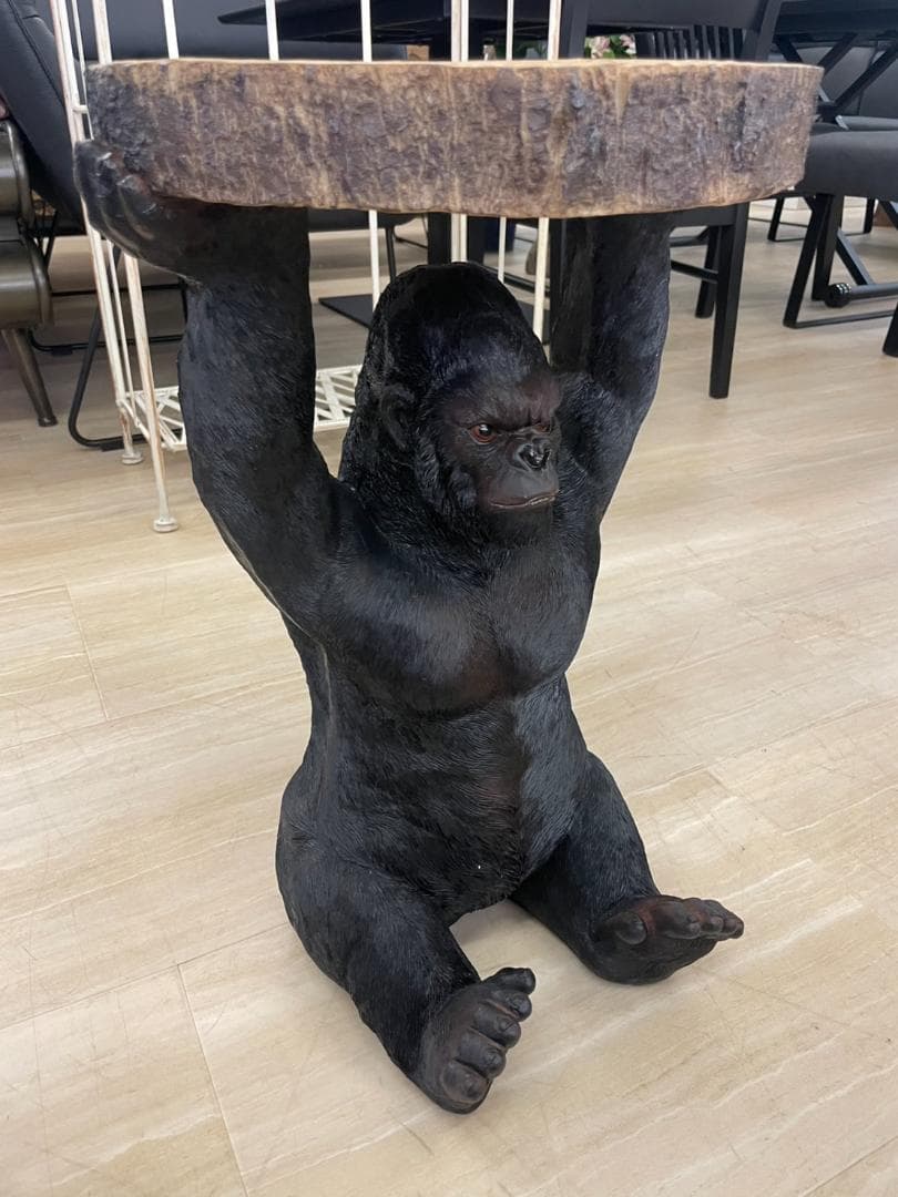 ゴリラ　サイドテーブル　ミニテーブル　アニマル　動物　テーブル　キングコング　猿