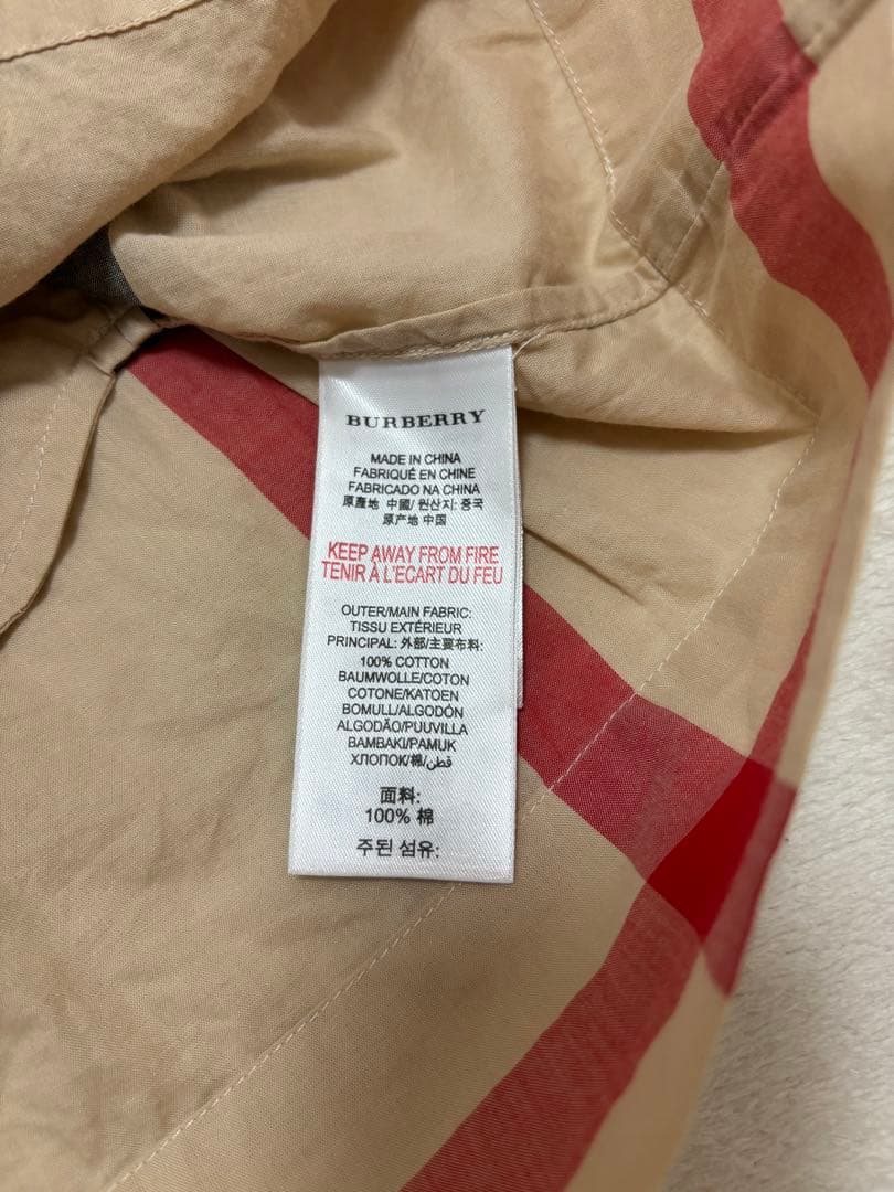 バーバリー　8y128cm 半袖ワンピース