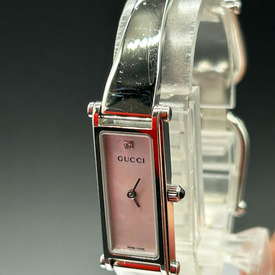 稼働【美品】GUCCI グッチ 時計 1500L シェル文字盤 レディース