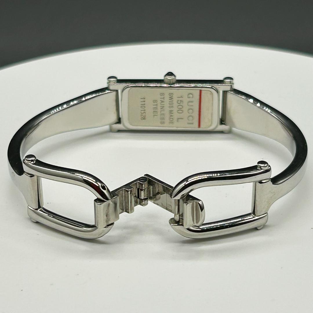 稼働【美品】GUCCI グッチ 時計 1500L シェル文字盤 レディース
