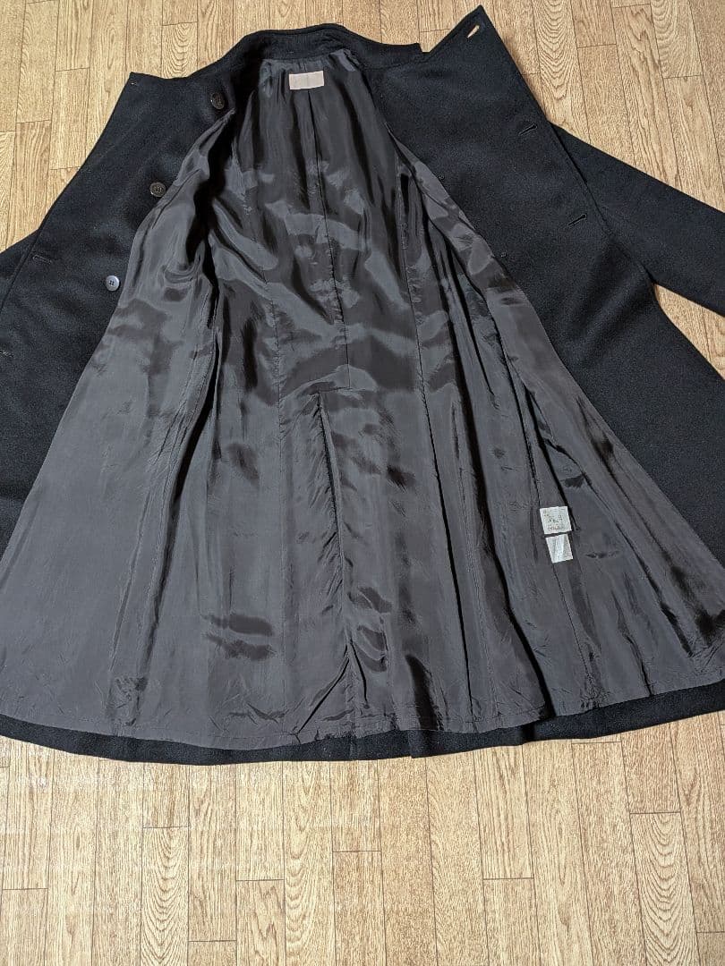 カシミヤ100% ダブルブレスト ロングコート