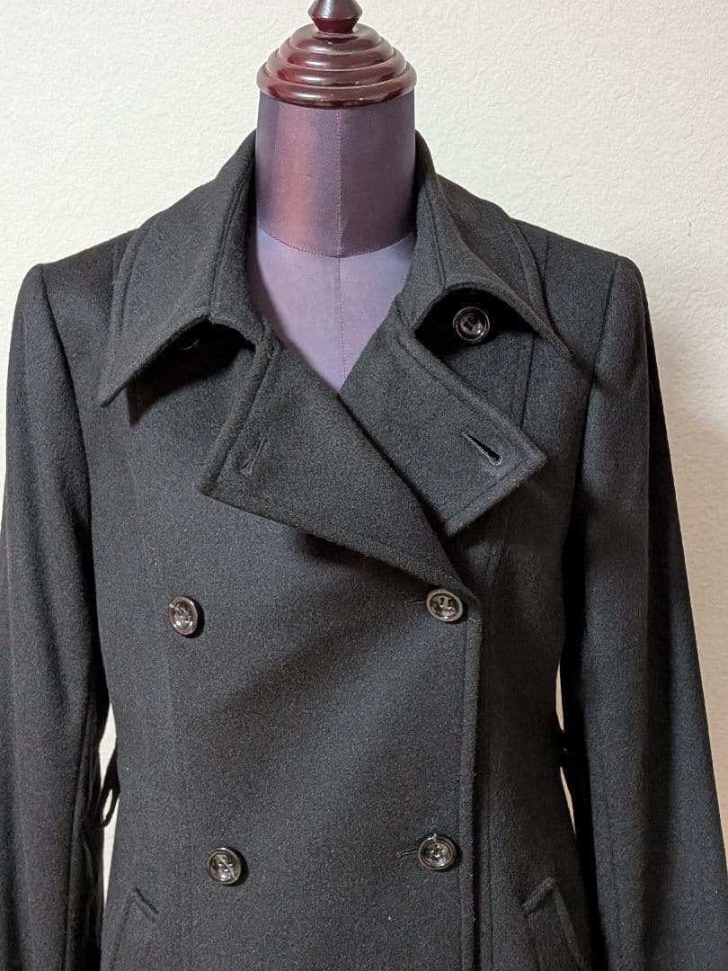 カシミヤ100% ダブルブレスト ロングコート