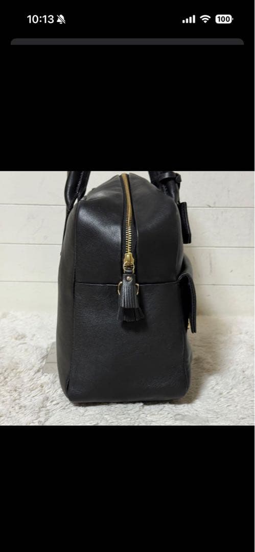 美品⭐️アニヤハインドマーチ⭐️トートバッグ　レザー　ブラック　2way