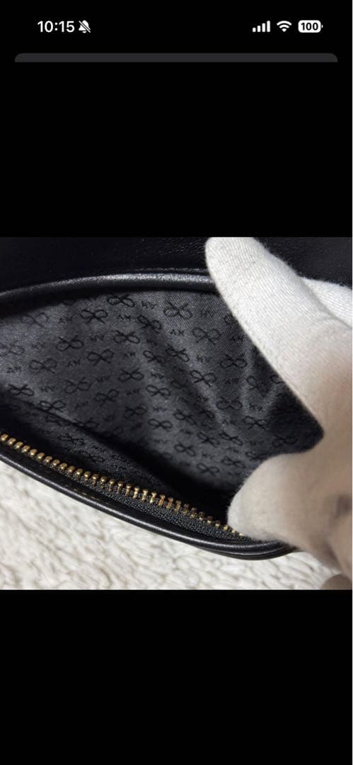 美品⭐️アニヤハインドマーチ⭐️トートバッグ　レザー　ブラック　2way