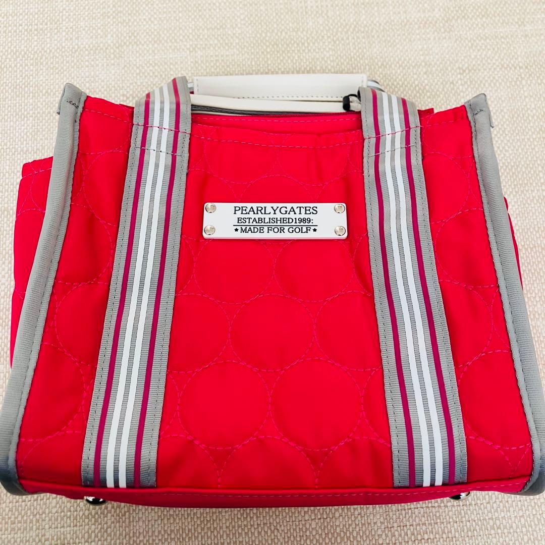 【新品タグ付】パーリーゲイツ カートバッグ 2way キルティング ニコちゃん