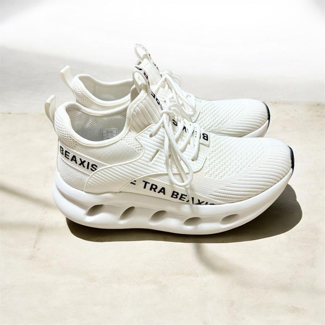 【BEAXIS】ビーアクシス シェイプコアスニーカー ホワイトAZ-1125 M