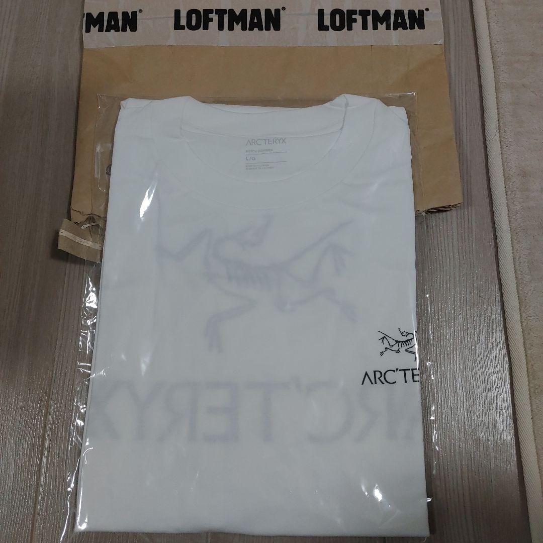 アークテリクス　Kragg SL Cotton Bird Word　tシャツ