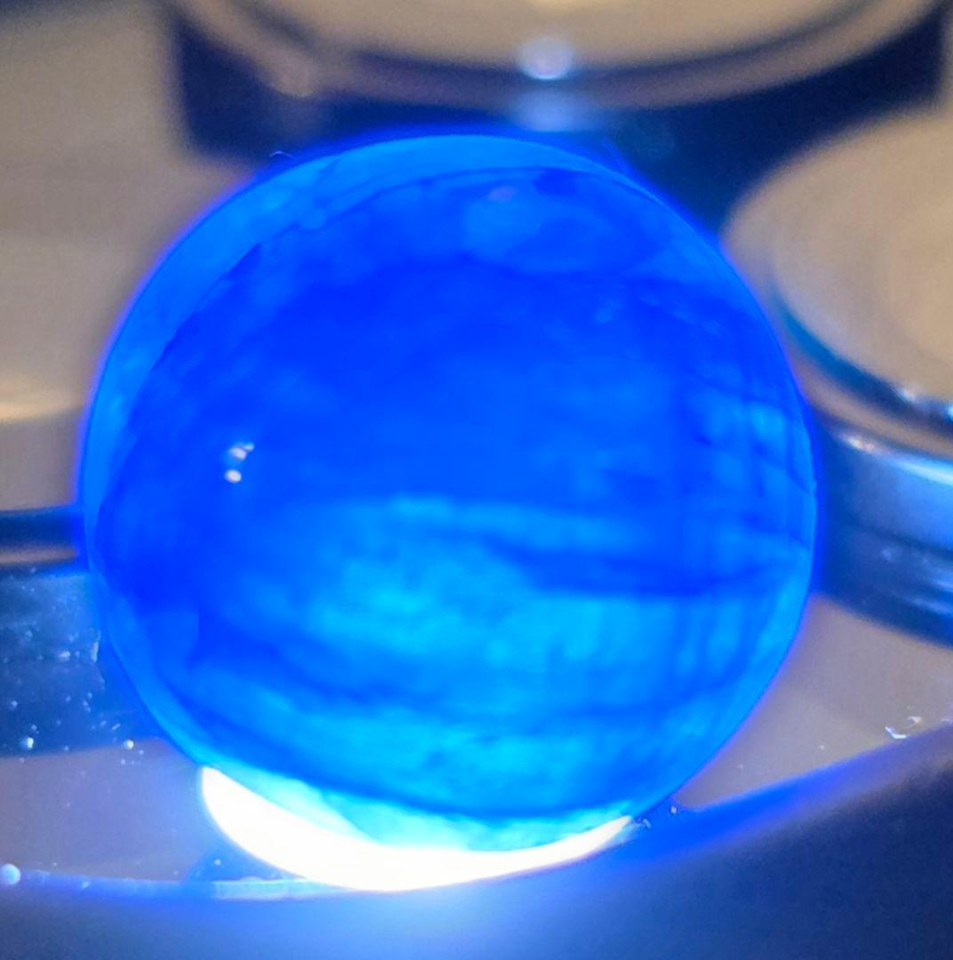 【賢者の石・深海の青】天然サファイア 11mm（ミッドナイトブルー/コランダム）