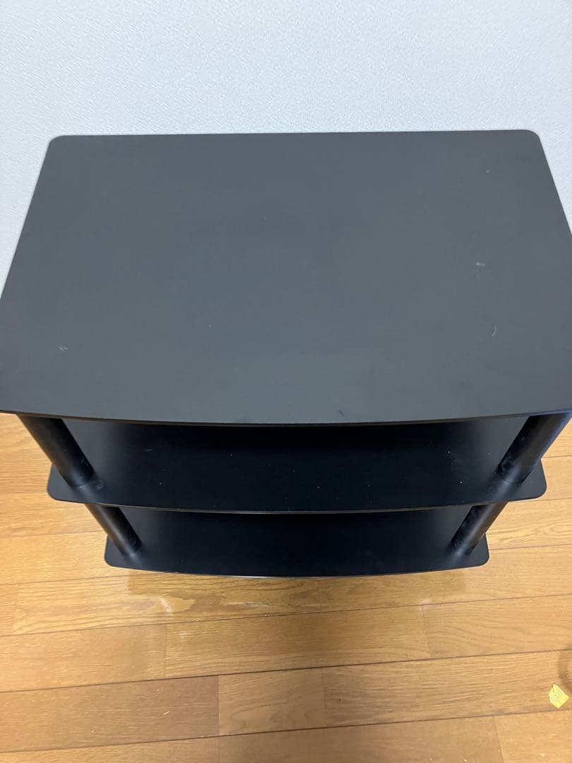 Sound Magic HS03BB　艶消し黒棚板　黒支柱　オーディオラック