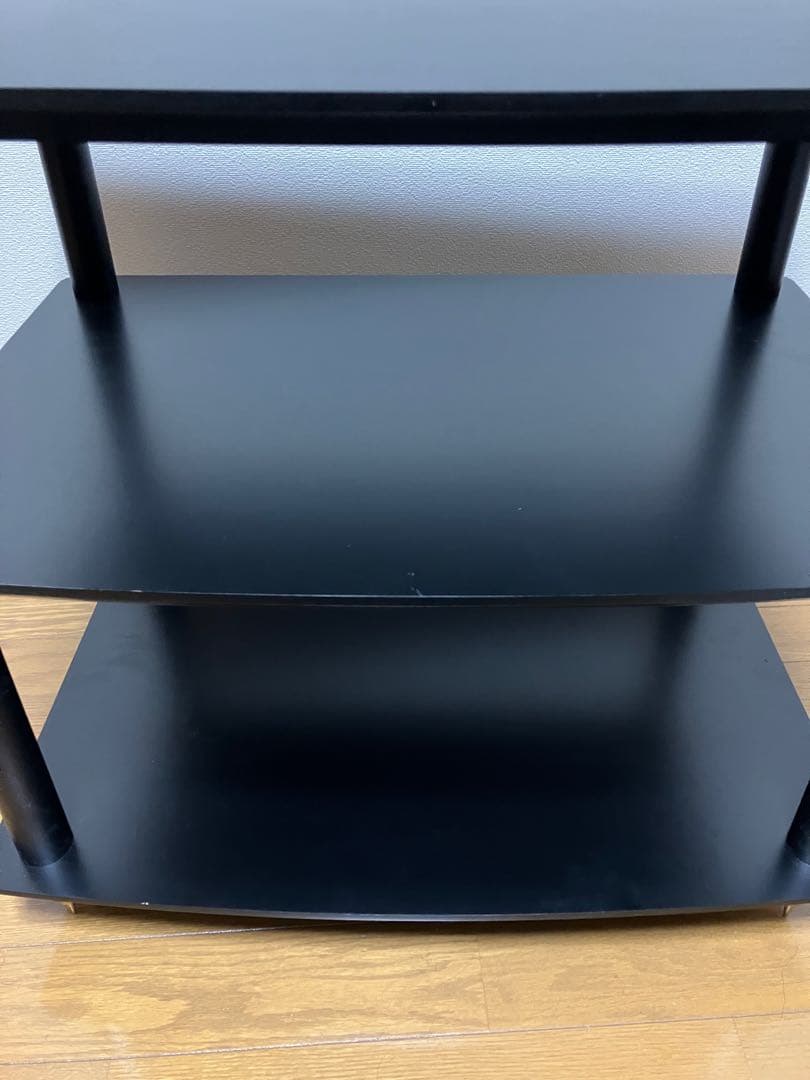 Sound Magic HS03BB　艶消し黒棚板　黒支柱　オーディオラック