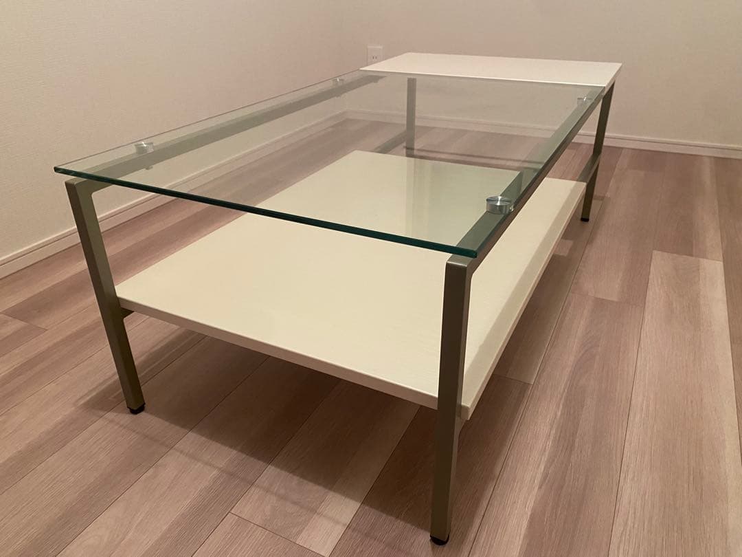 【美品】ニトリ　ガラスセンターテーブル