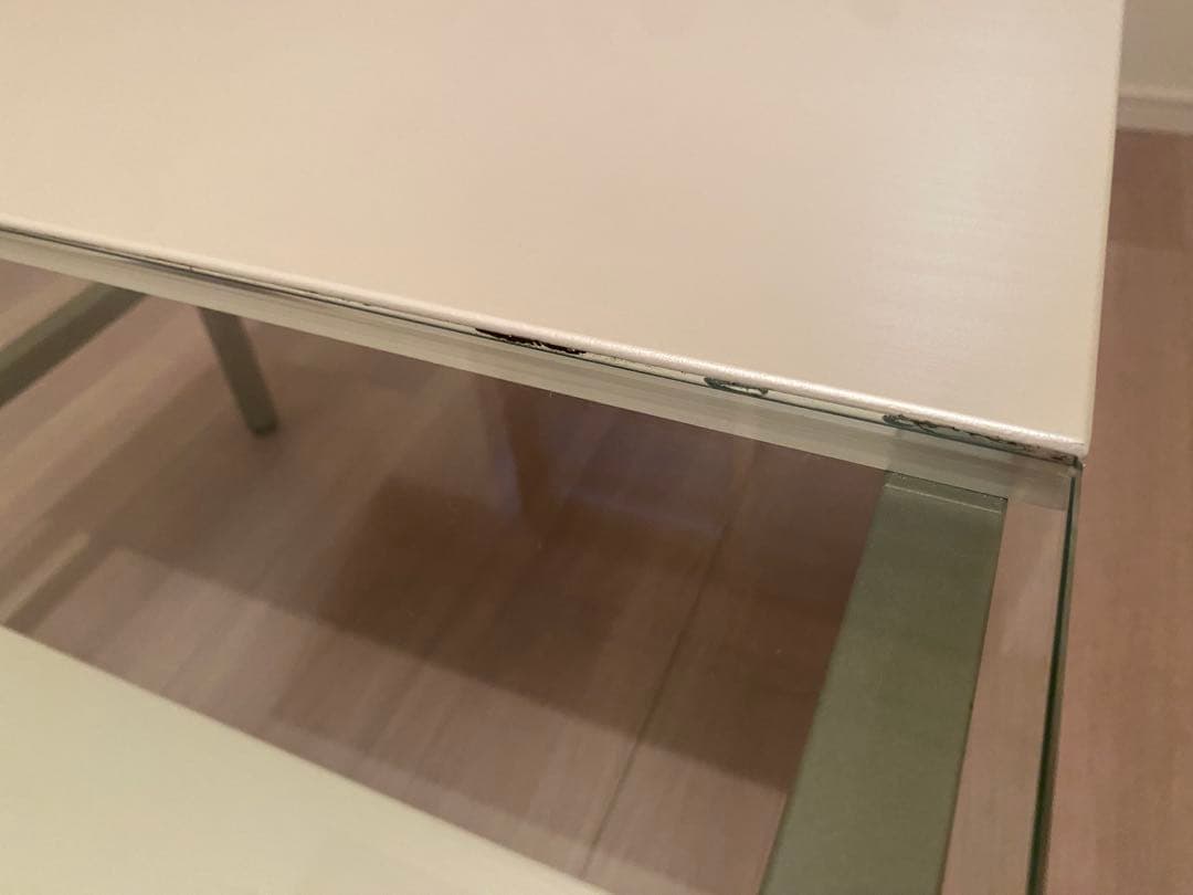 【美品】ニトリ　ガラスセンターテーブル