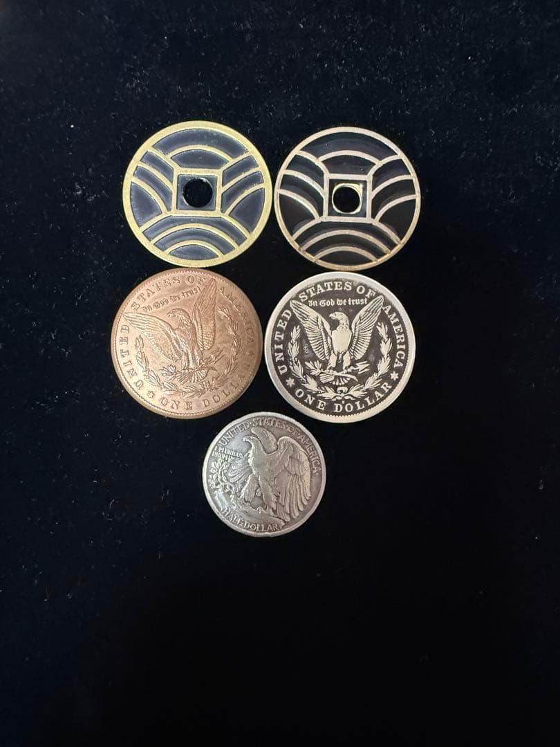 本物ウォーキングリバティ モルガンダラー その他5枚セット ケース付き