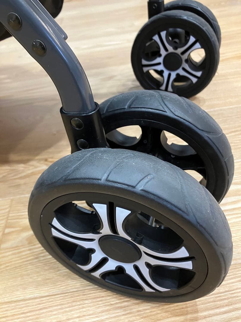 ゆうき KATOJI ベビーカー 二人でゴー ネイビー レインカバー付き