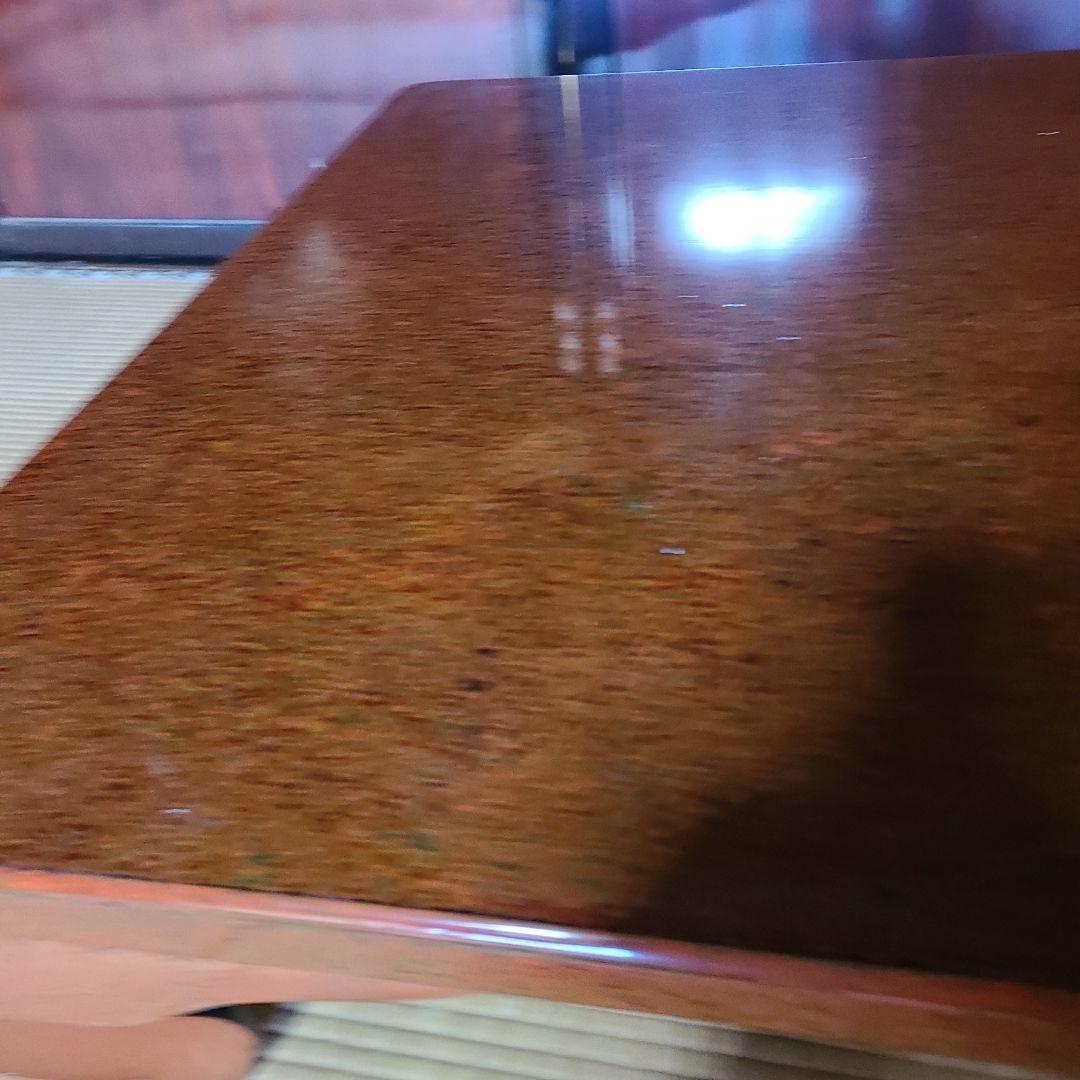 【在庫整理価格】昭和レトロ　堆朱　漆塗り　ちゃぶ台　テーブル