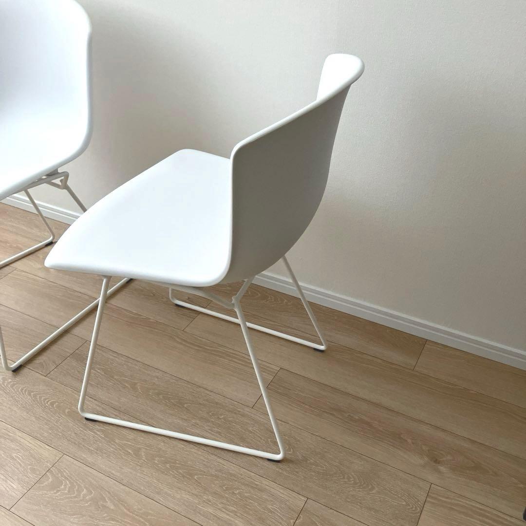 Knoll ノル プラスチックサイドチェア 白　1脚 〔在庫2脚あり〕　イタリア