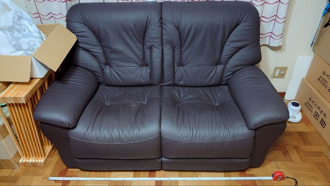2人掛け／3人掛け ソファ レザー【引き取り限定】