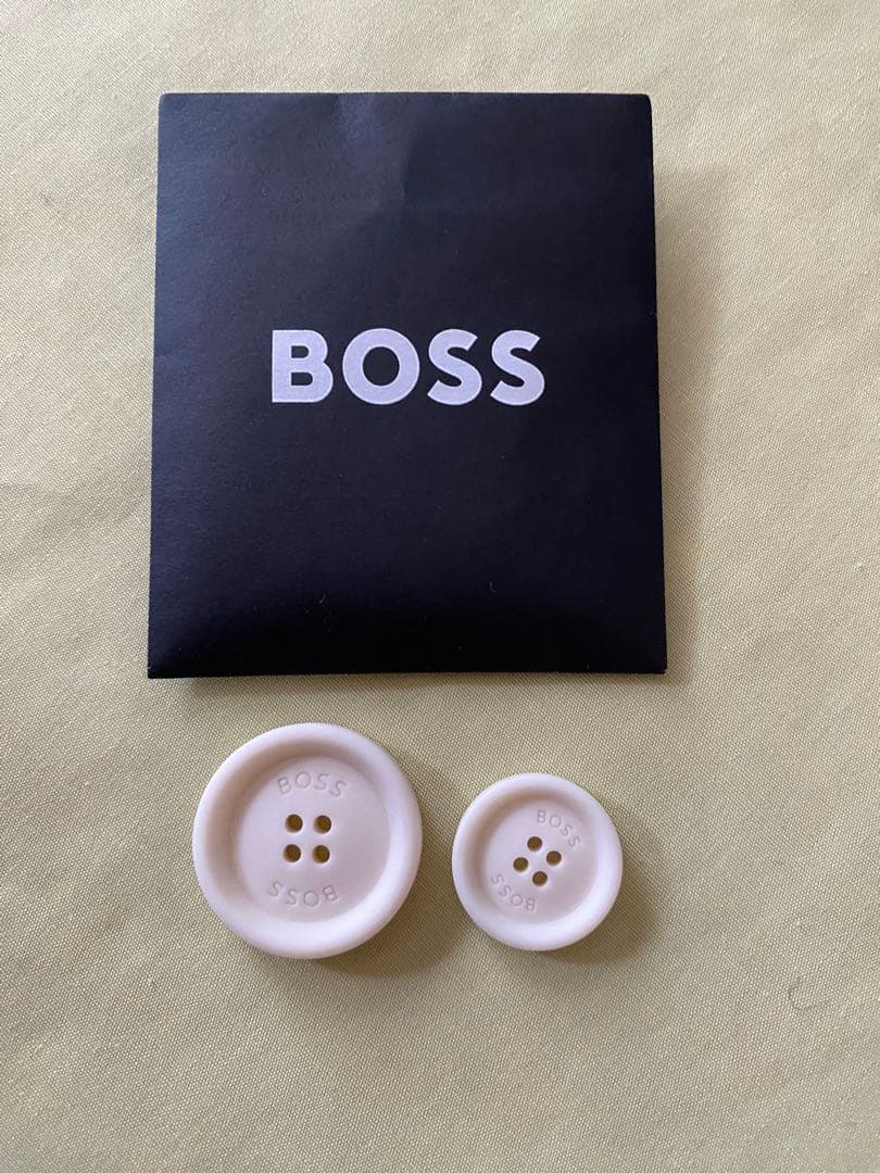 HUGO BOSS ホワイト ステンカラーコート スプリングコート