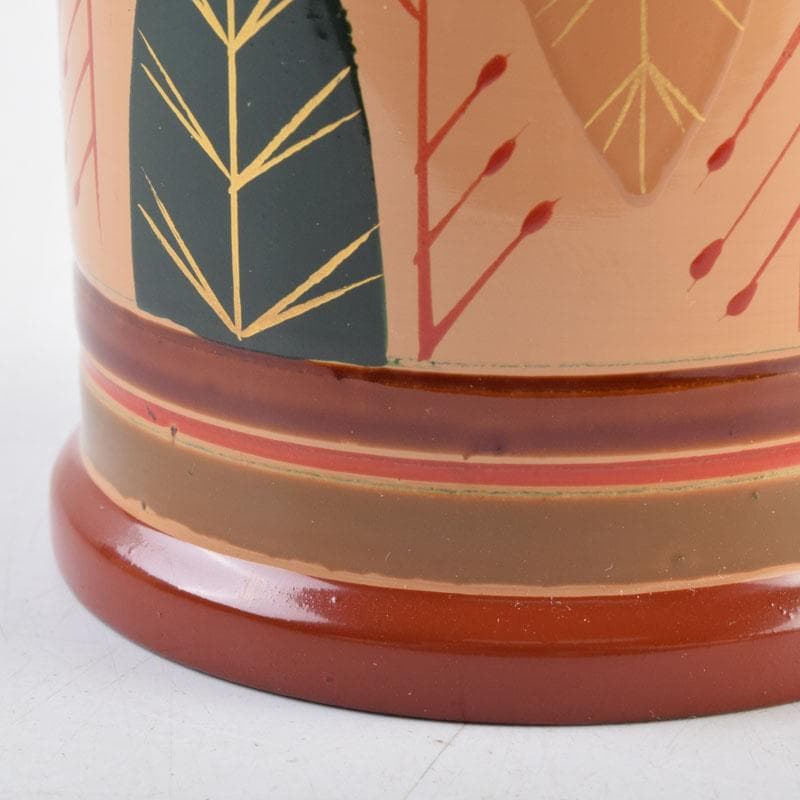 茶道具　独楽塗　草文　切立煙草入　莨壷　C　9008