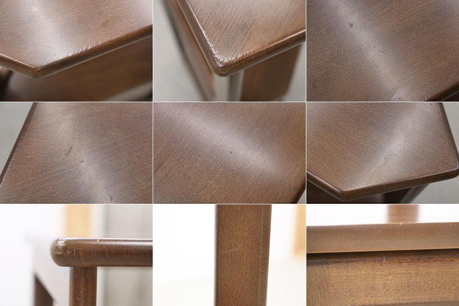 レトロ カリモク コーナー キャビネット 飾り棚 ラック 花台 ディスプレイ