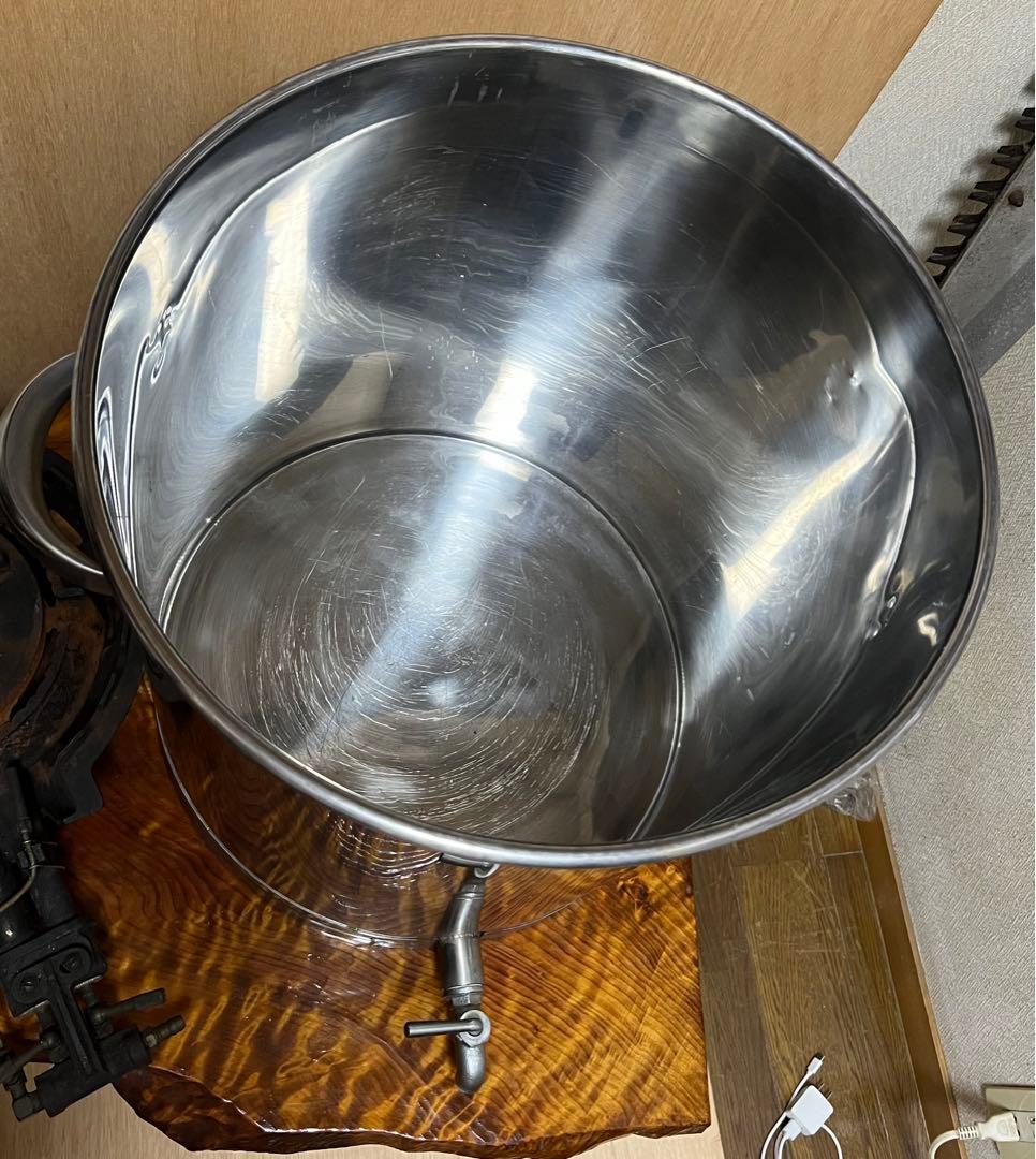 ステンレス寸胴鍋 蛇口付 45cm