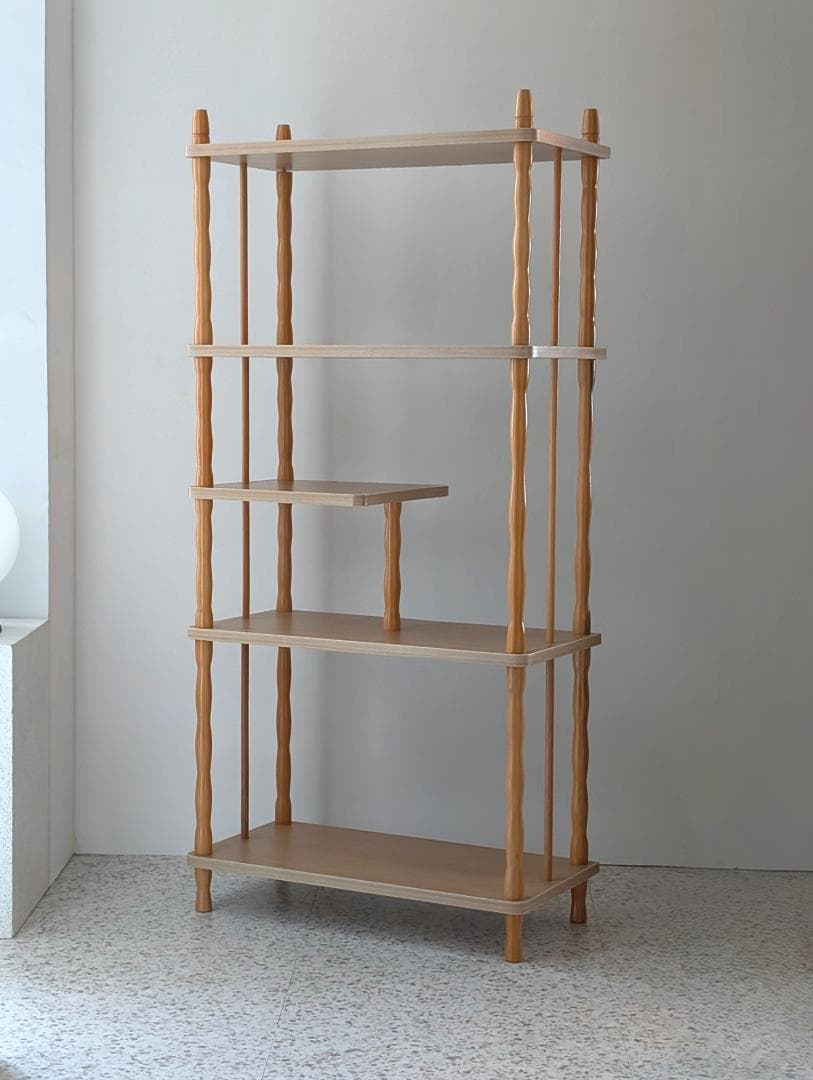 ビンテージ 木製 飾り棚 ウッド オープンシェルフ ディスプレイラック レトロ